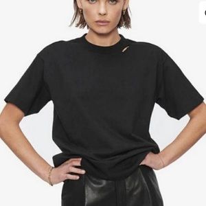 NWOT Anine Bing Milo Tee in Black